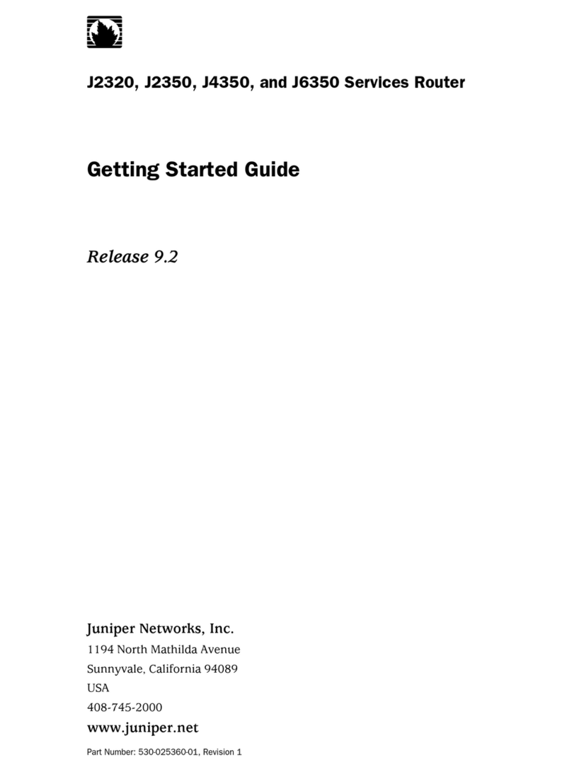 Juniper J4350 User manual Juniper J4350 User manual