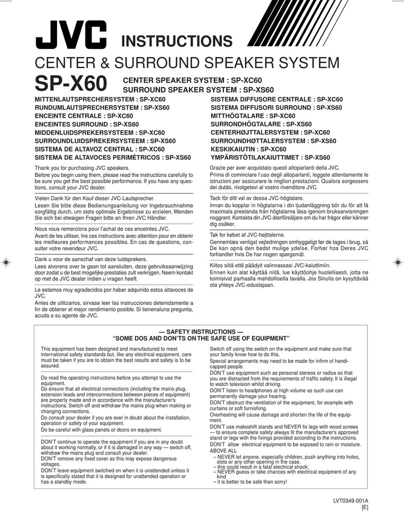 JVC SP-X60 instructions