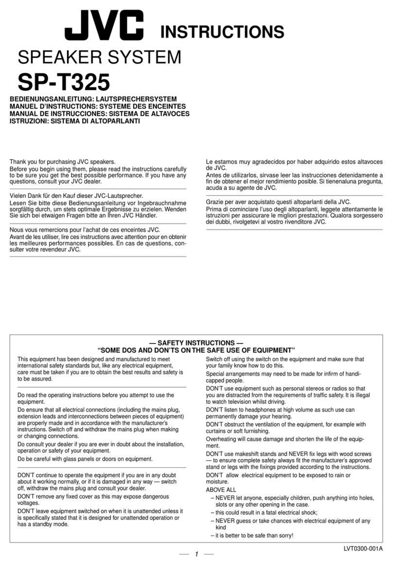 JVC SP-T325 User manual