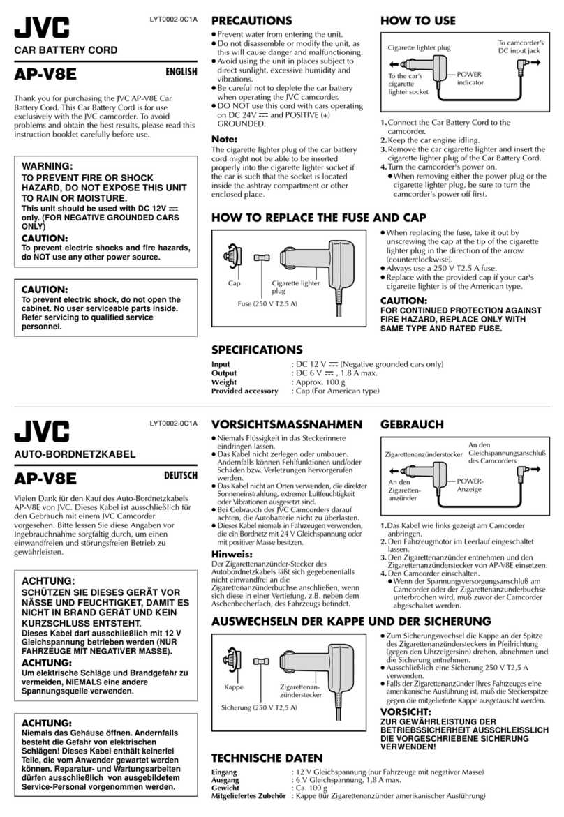 JVC AP-V8E User manual