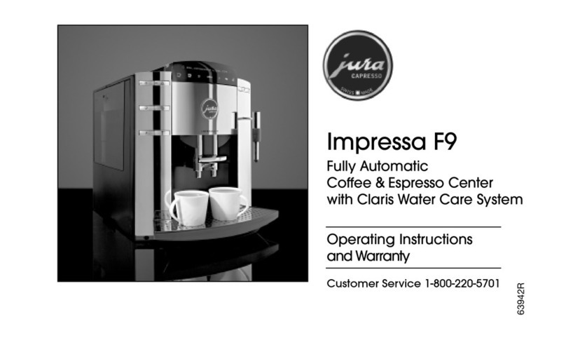 Jura Capresso Impressa F9 Operating instructions and warranty Jura Capresso Impressa F9 Operating instructions and warranty