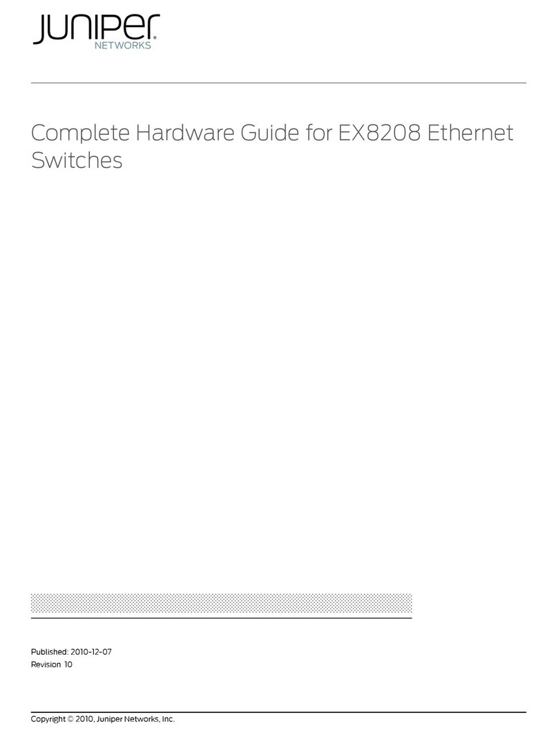Juniper EX8208 User manual