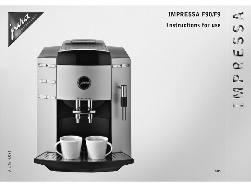 Jura impressa IMPRESSA F90/F9 Instructions for use