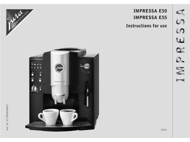 Jura IMPRESSA E50 Instructions for use