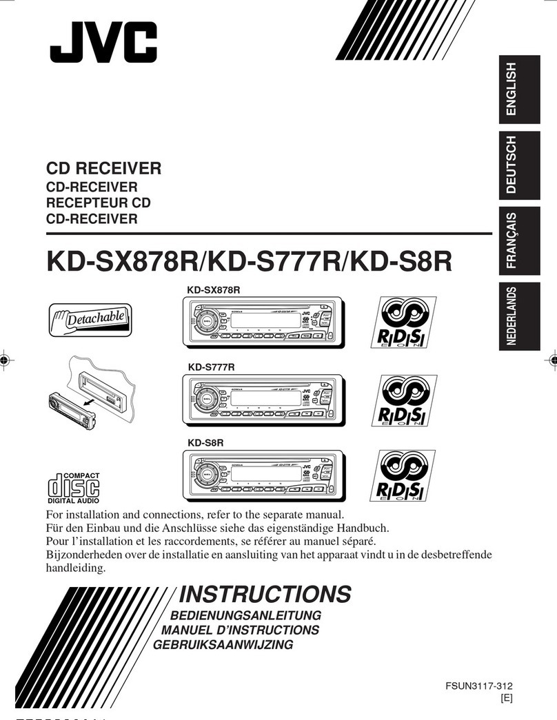 JVC FSUN3117-312 KD-S8R User manual