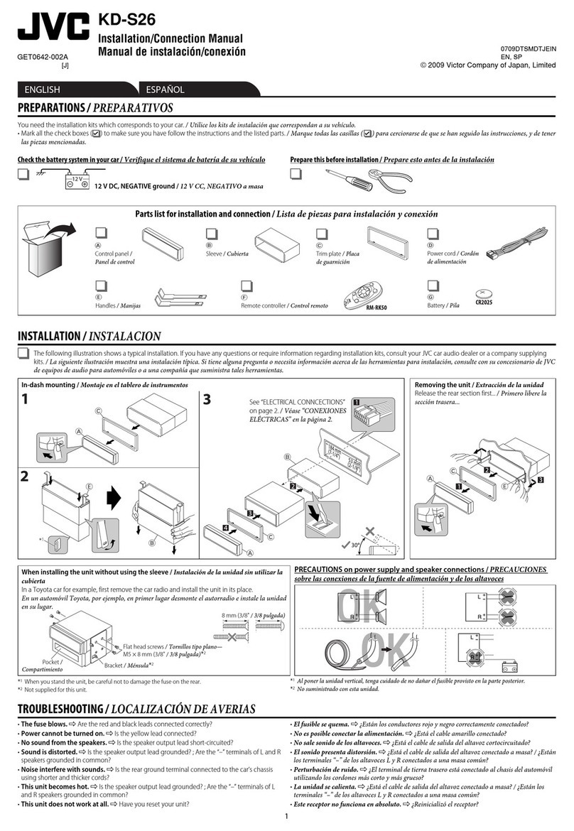 JVC KD-S26 Guide