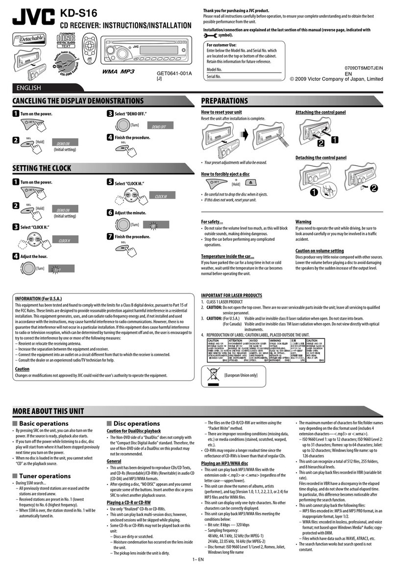JVC GET0641-001A Parts list manual