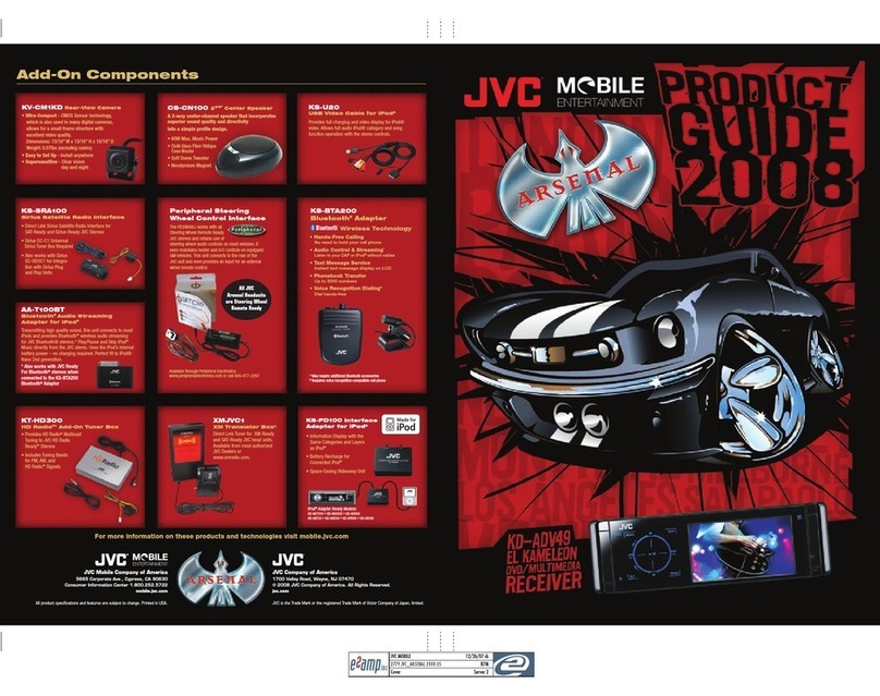 JVC KSSRA100 - Vehicle Sirius Satellite Radio... User manual