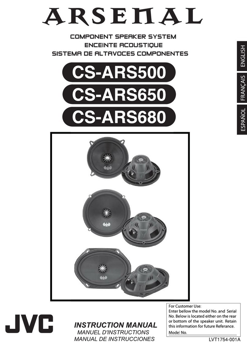 JVC Arsenal CS-ARS650 User manual