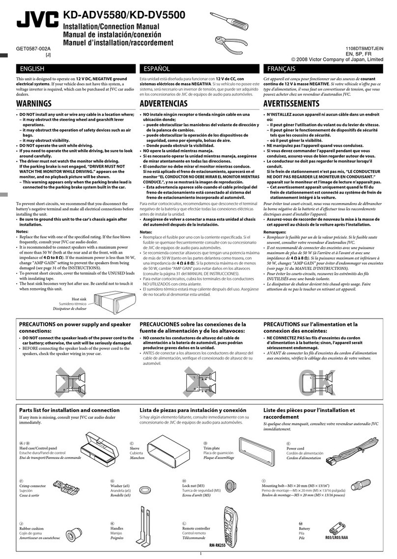 JVC KD-ADV5580 Guide
