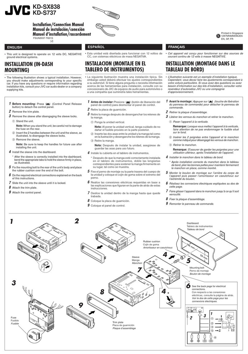 JVC KD-SX838 Guide