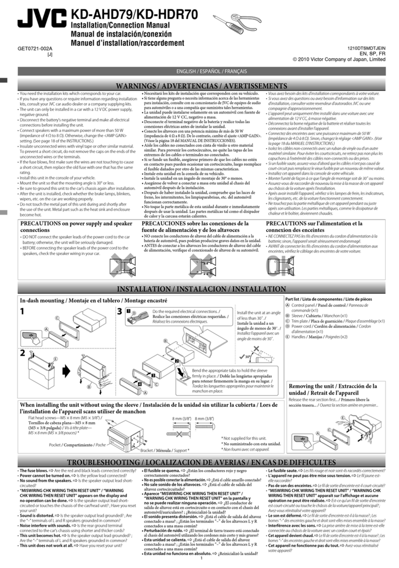 JVC KD-AHD79 Guide