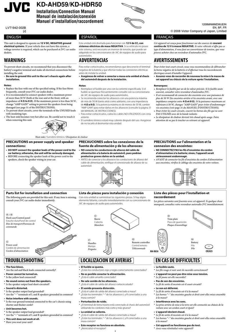 JVC KD-AHD59 - Radio / HD Guide
