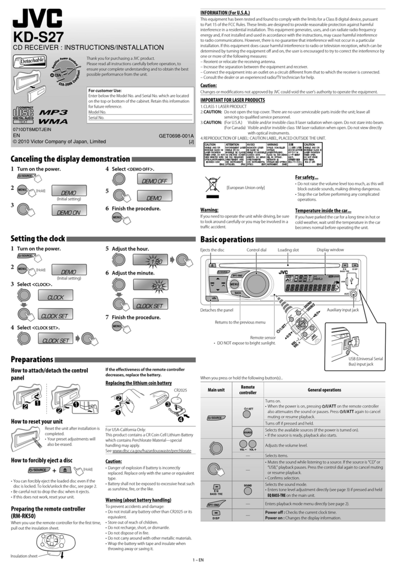 JVC 0710DTSMDTJEIN Guide
