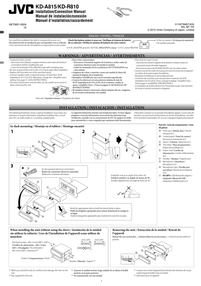 JVC KD-A815 Guide