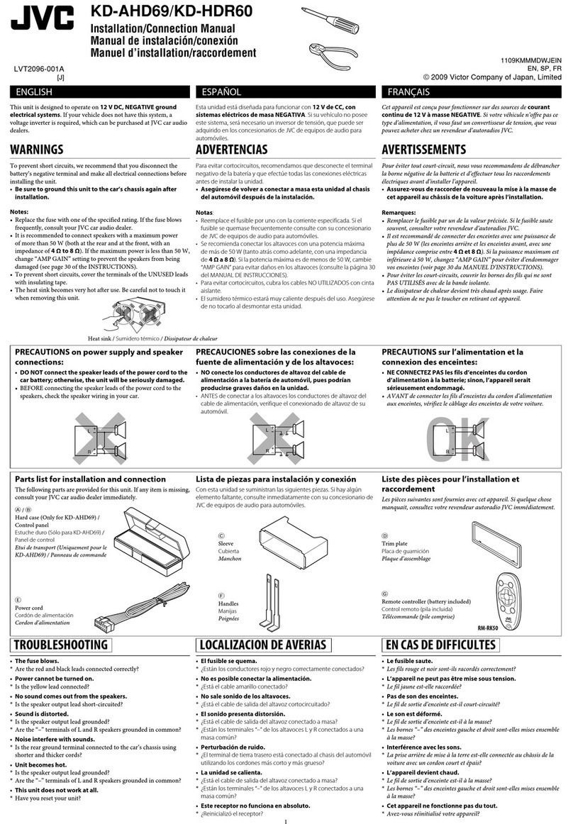 JVC KD-HDR60 Guide