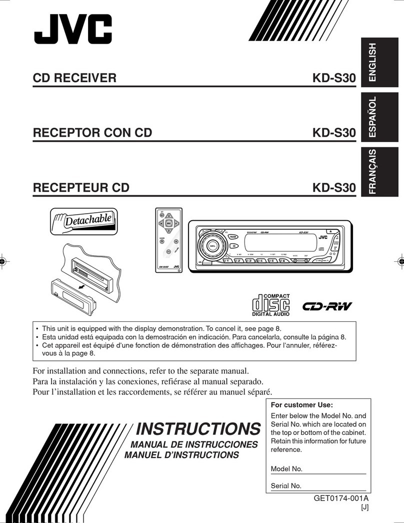 JVC KD-S30 User manual