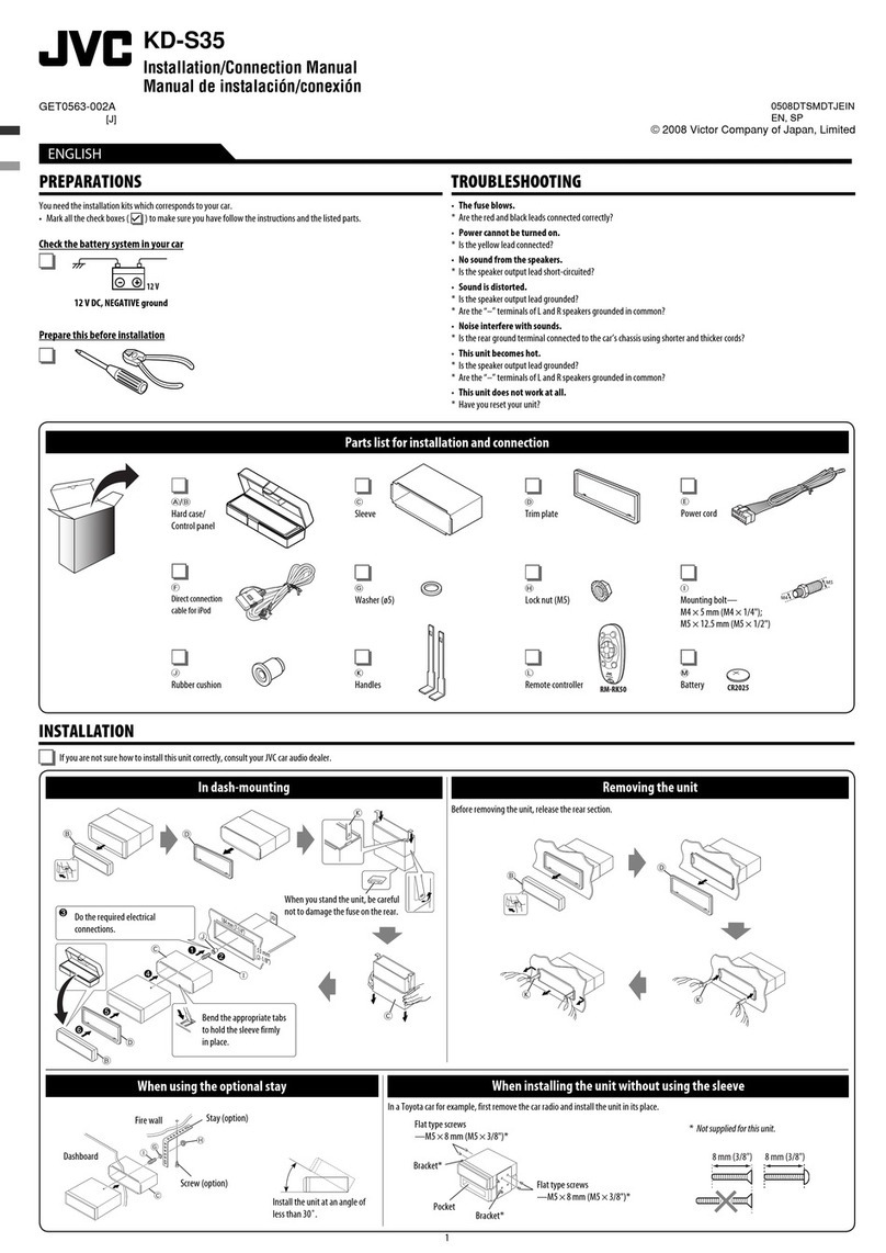 JVC KD-S35 Guide