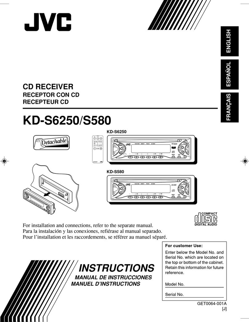 JVC KD-S580 User manual