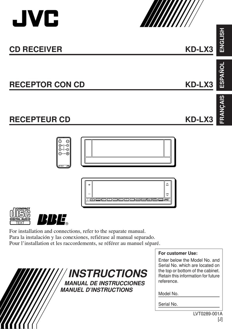 JVC KD-LX3 User manual