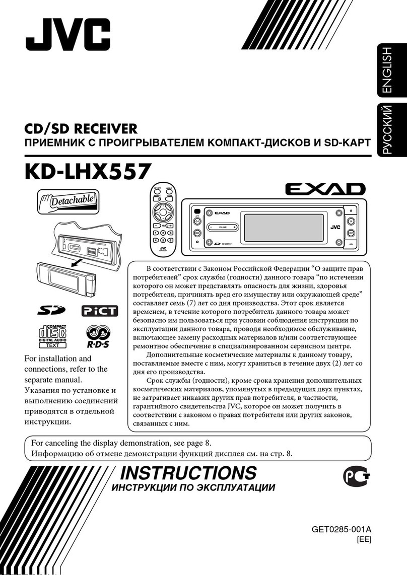 JVC KD-LHX557 User manual