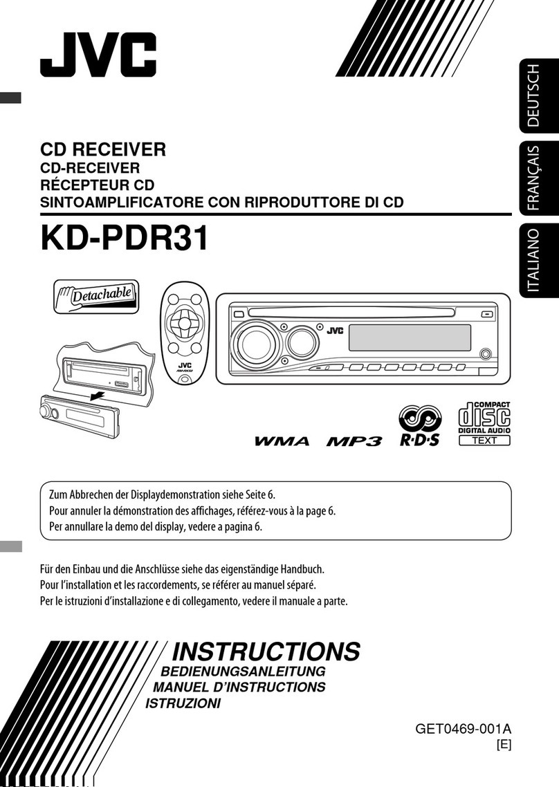 JVC KD-PDR31 Quick start guide