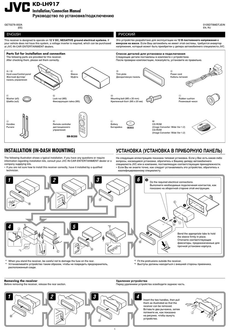 JVC KD-LH917 Installation & connection manual