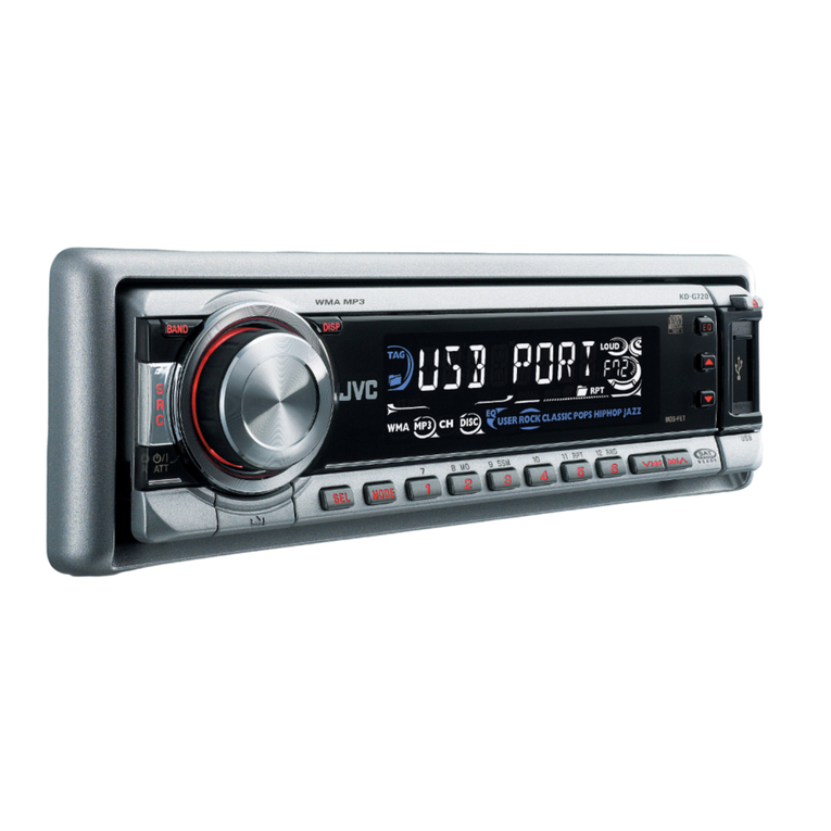 JVC KD-G720 - Radio / CD User manual JVC KD-G720 - Radio / CD User manual