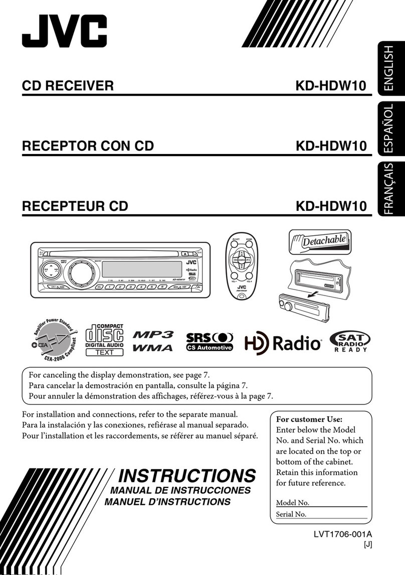 JVC KD-HDW10J User manual