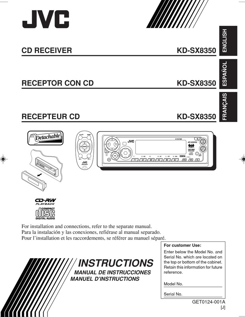 JVC KD-SX8350 User manual