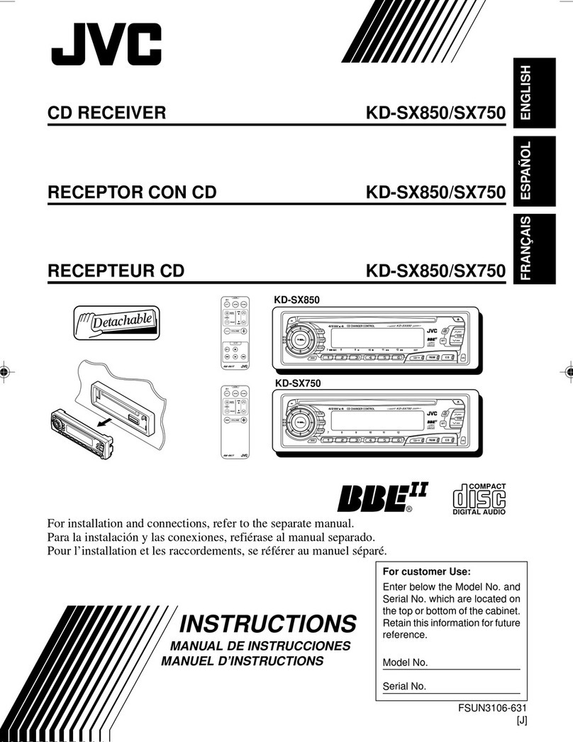 JVC KD-SX750 User manual