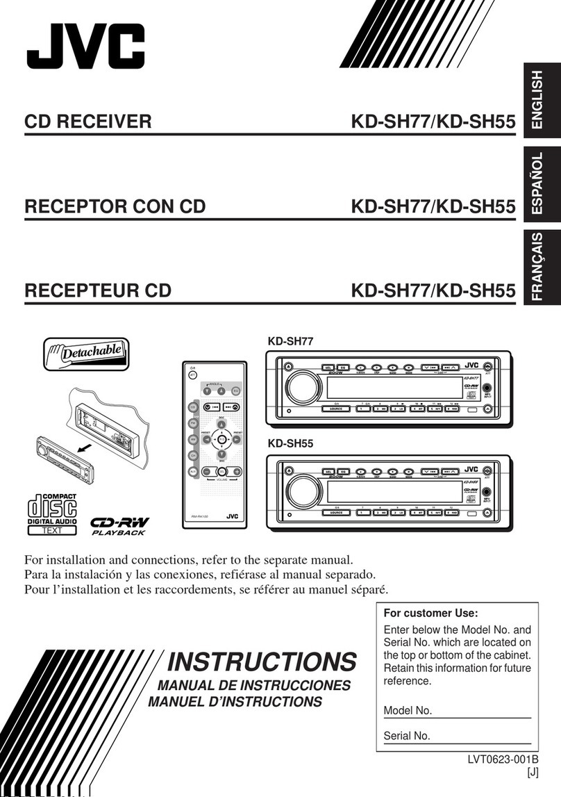 JVC KD-SH77/KD-SH55 User manual