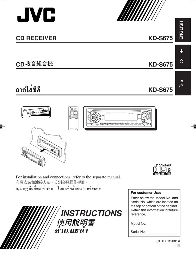 JVC KD-S675 User manual