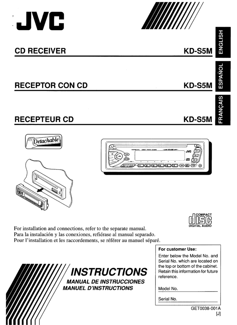 JVC KD-S5M User manual