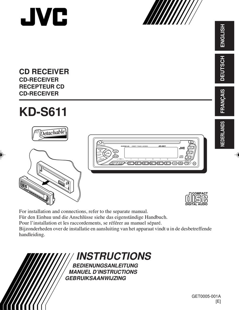 JVC KD-S611 User manual