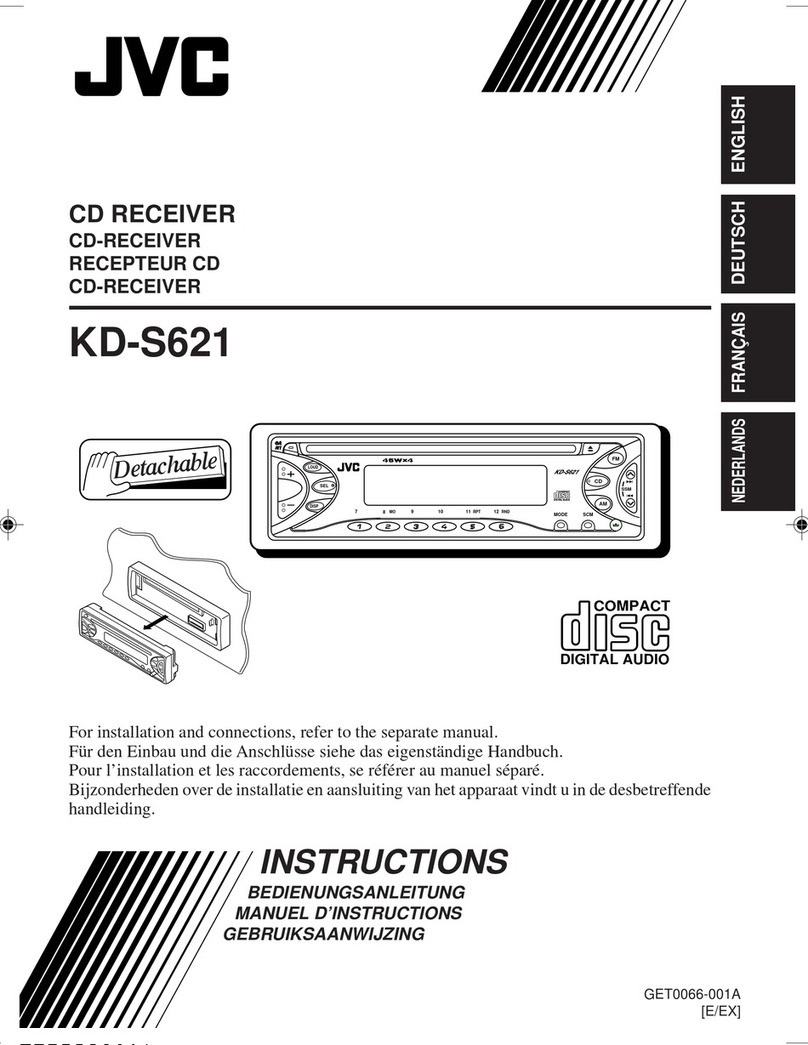 JVC KD-S621 User manual JVC KD-S621 User manual