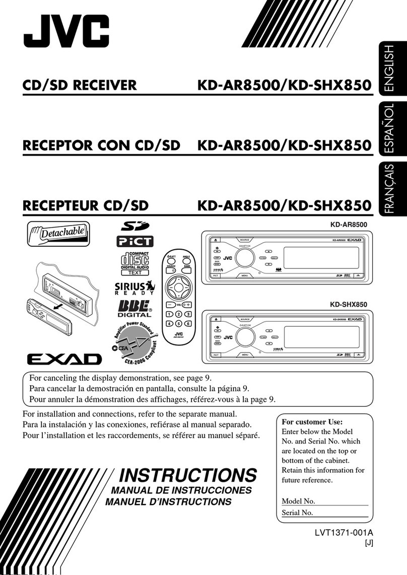 JVC KD-AR8500 User manual