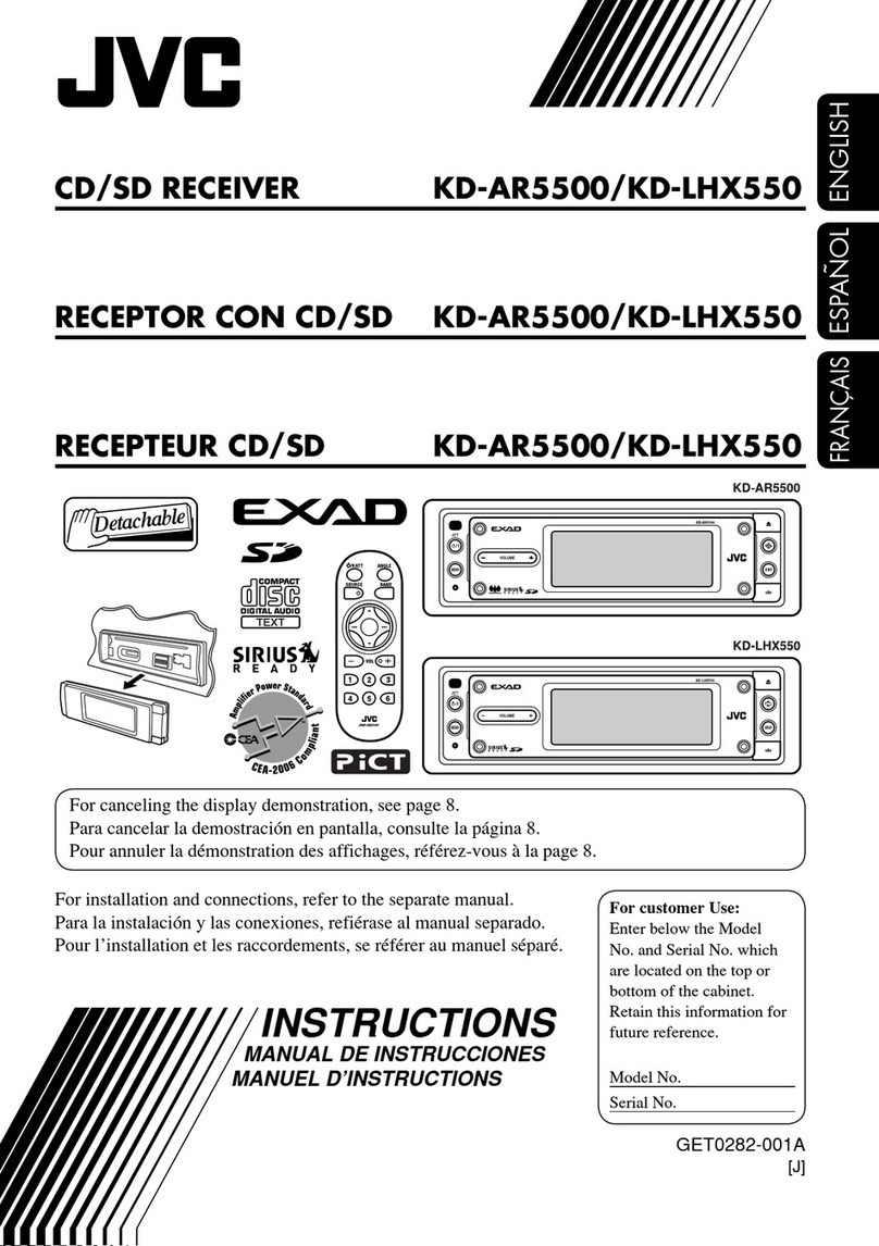 JVC KD-AR5500 User manual