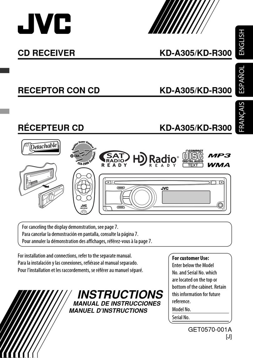 JVC KD-A305/KD-R300 instruction manual
