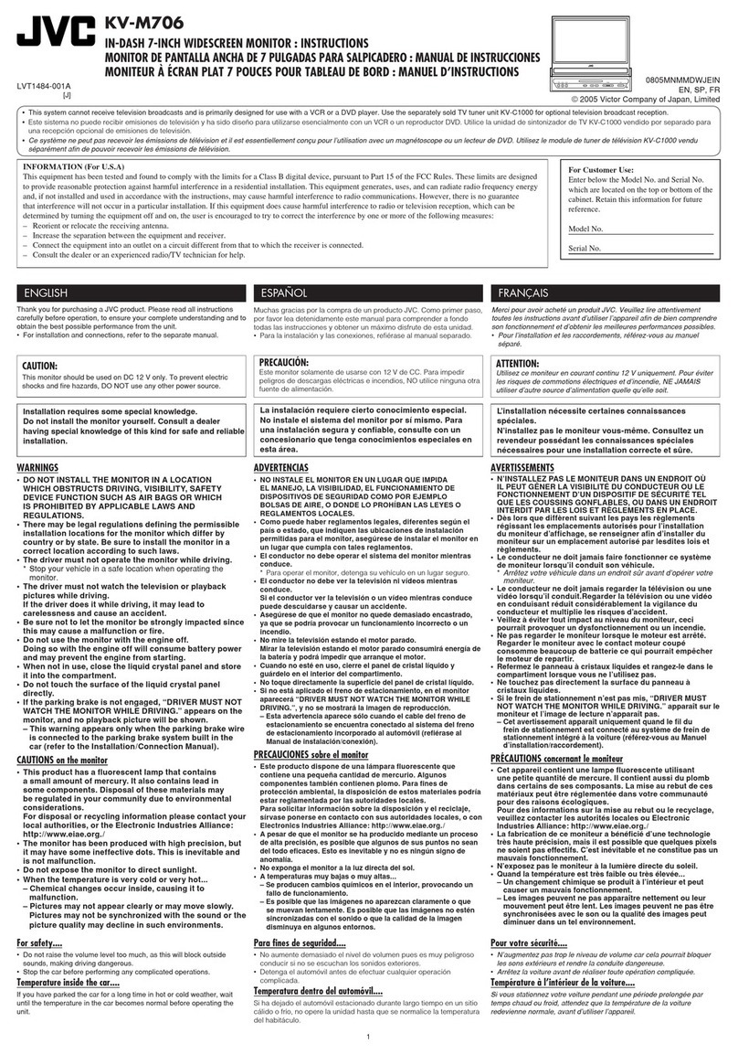 JVC KV-M706 User manual