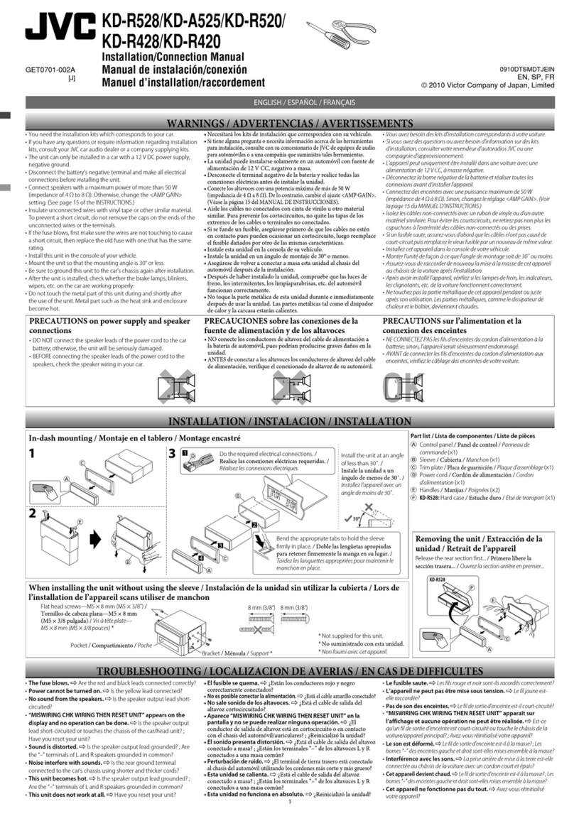 JVC KD-R528 Guide
