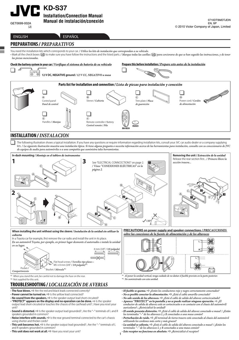 JVC KD-S37 Guide