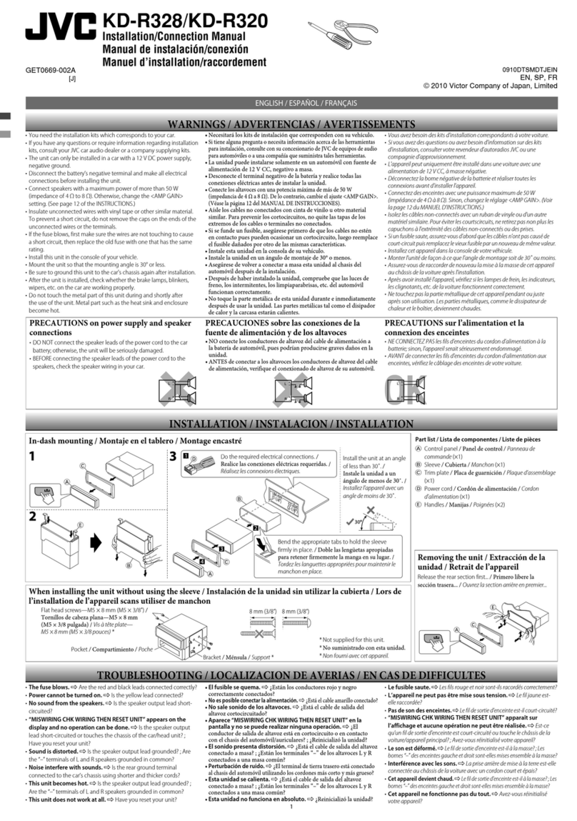 JVC KD-R320 Guide