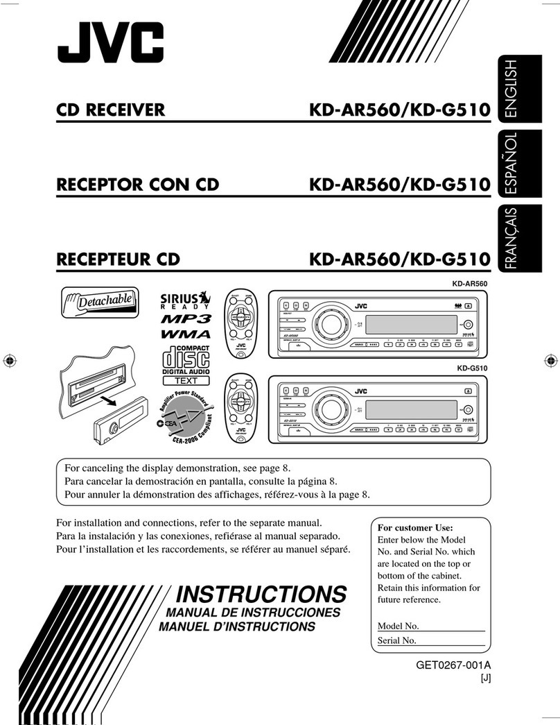 JVC KD-G510 User manual