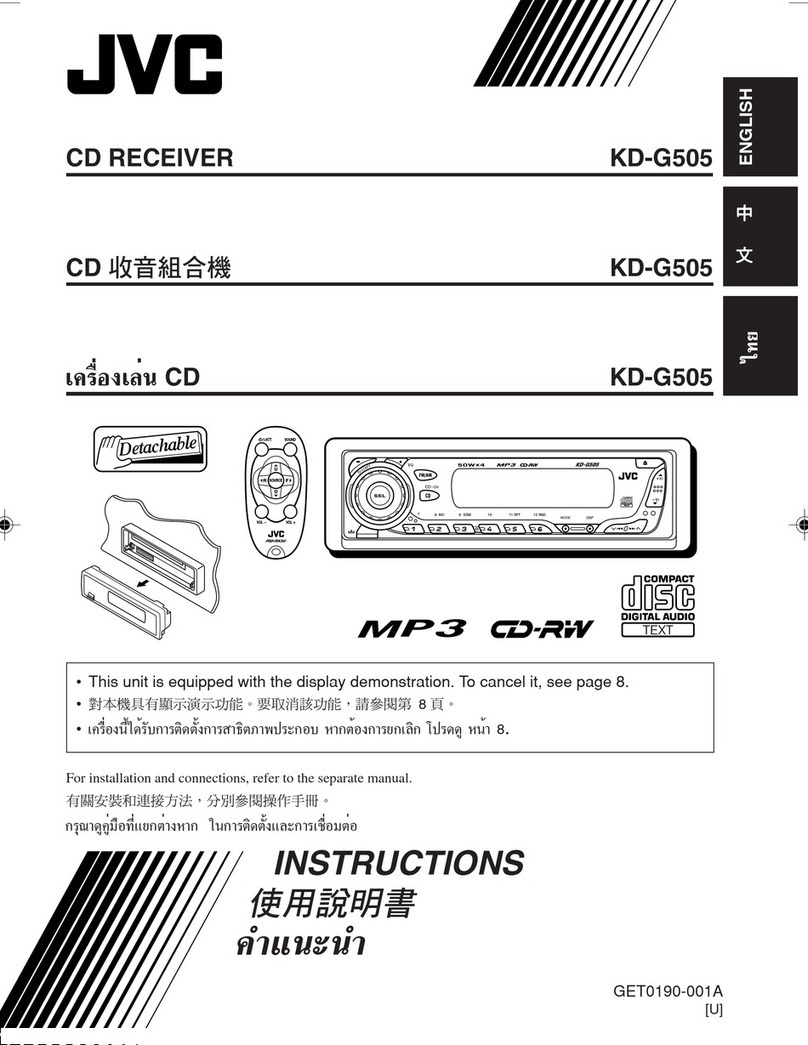 JVC KD-G505 User manual