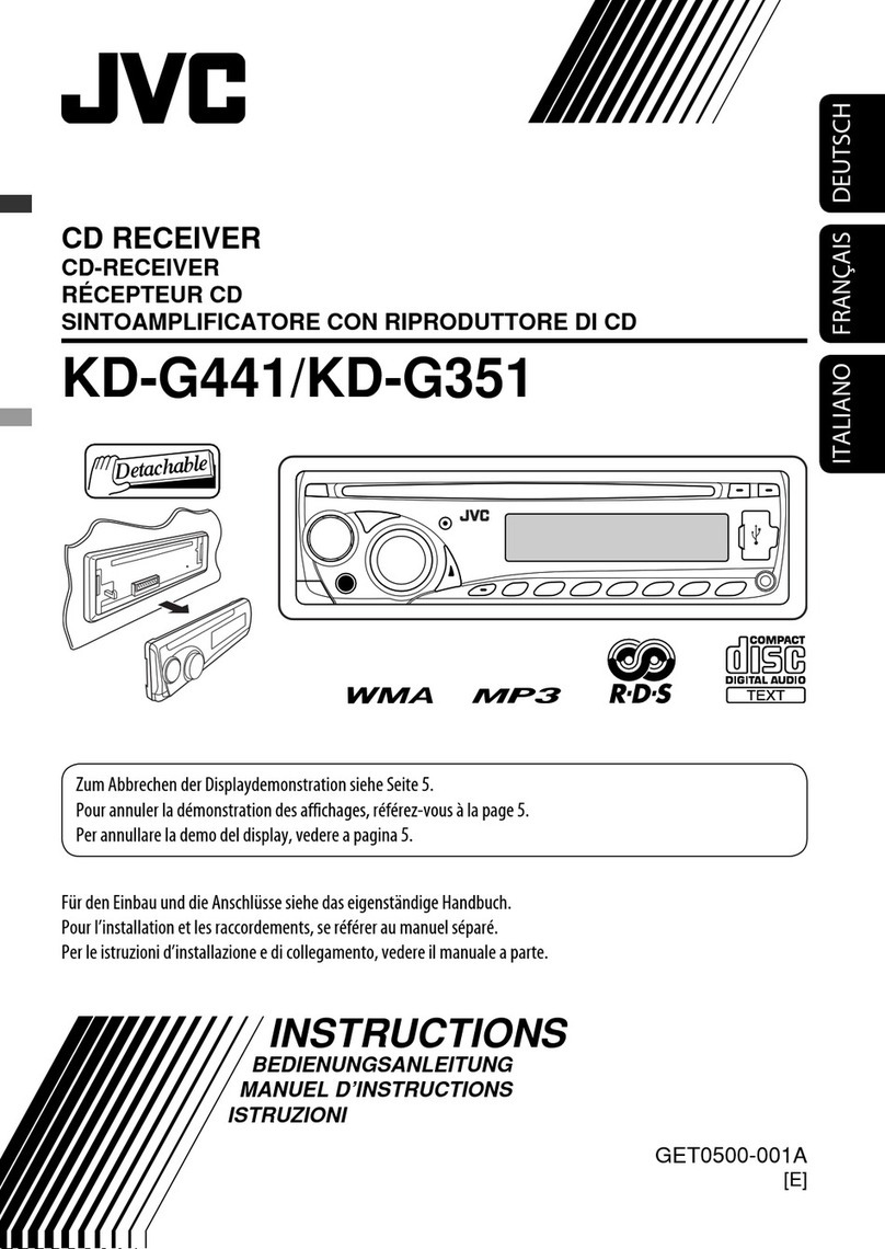 JVC KD-G351 User manual