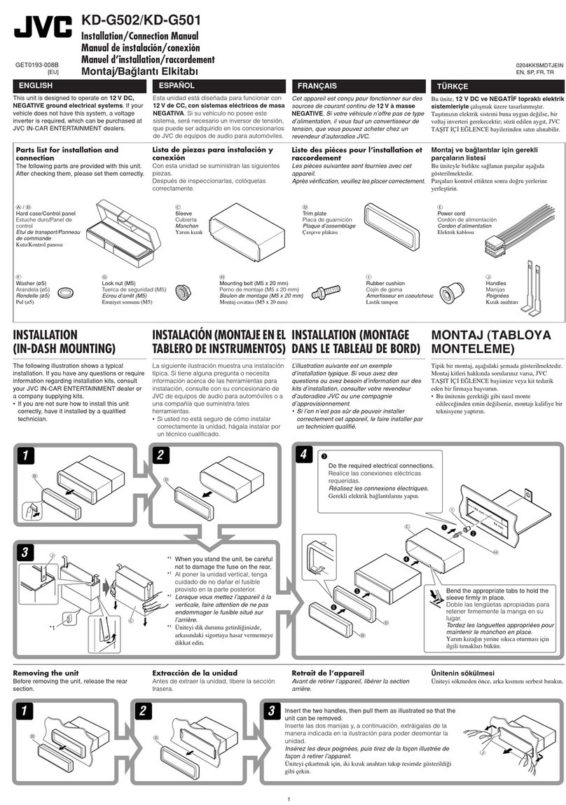 JVC KD-G501 Guide
