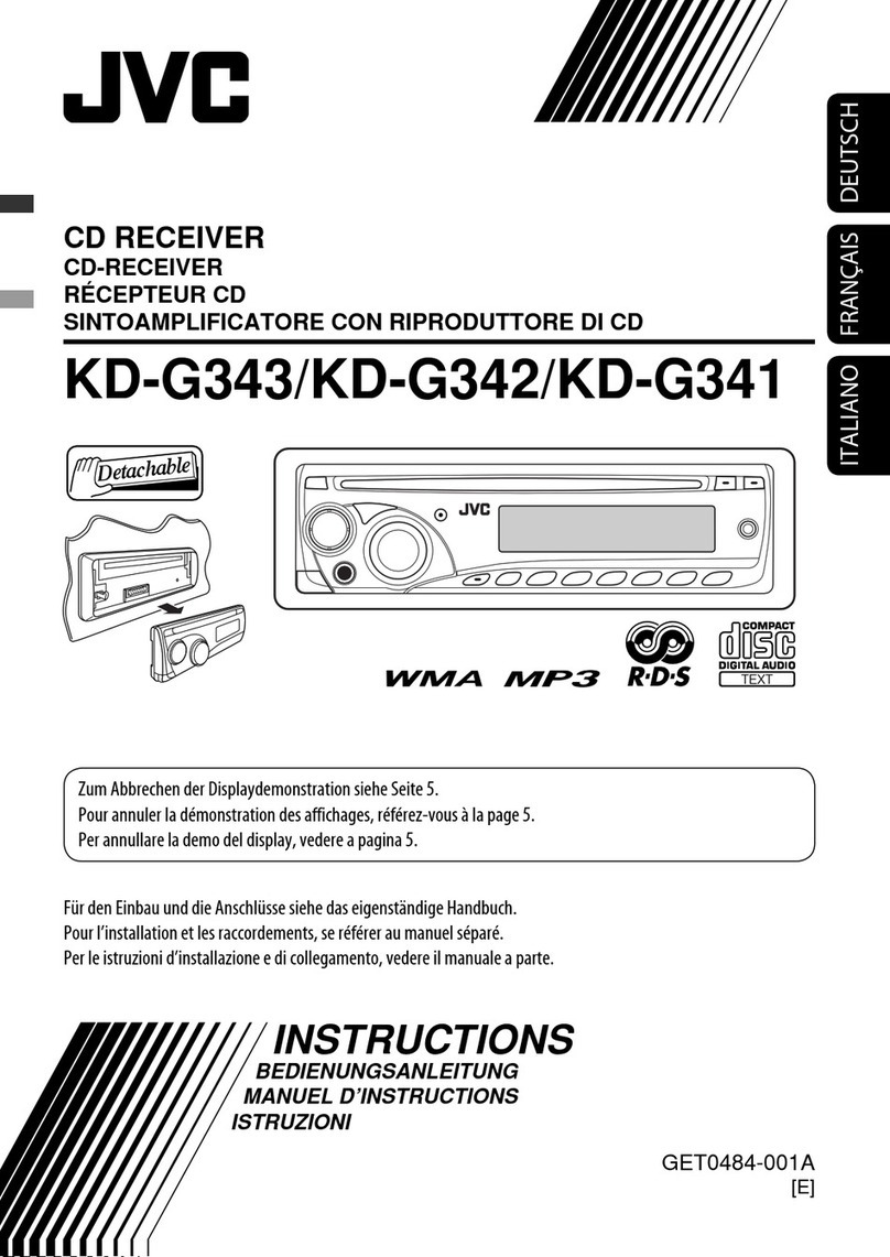 JVC KD-G343 User manual JVC KD-G343 User manual