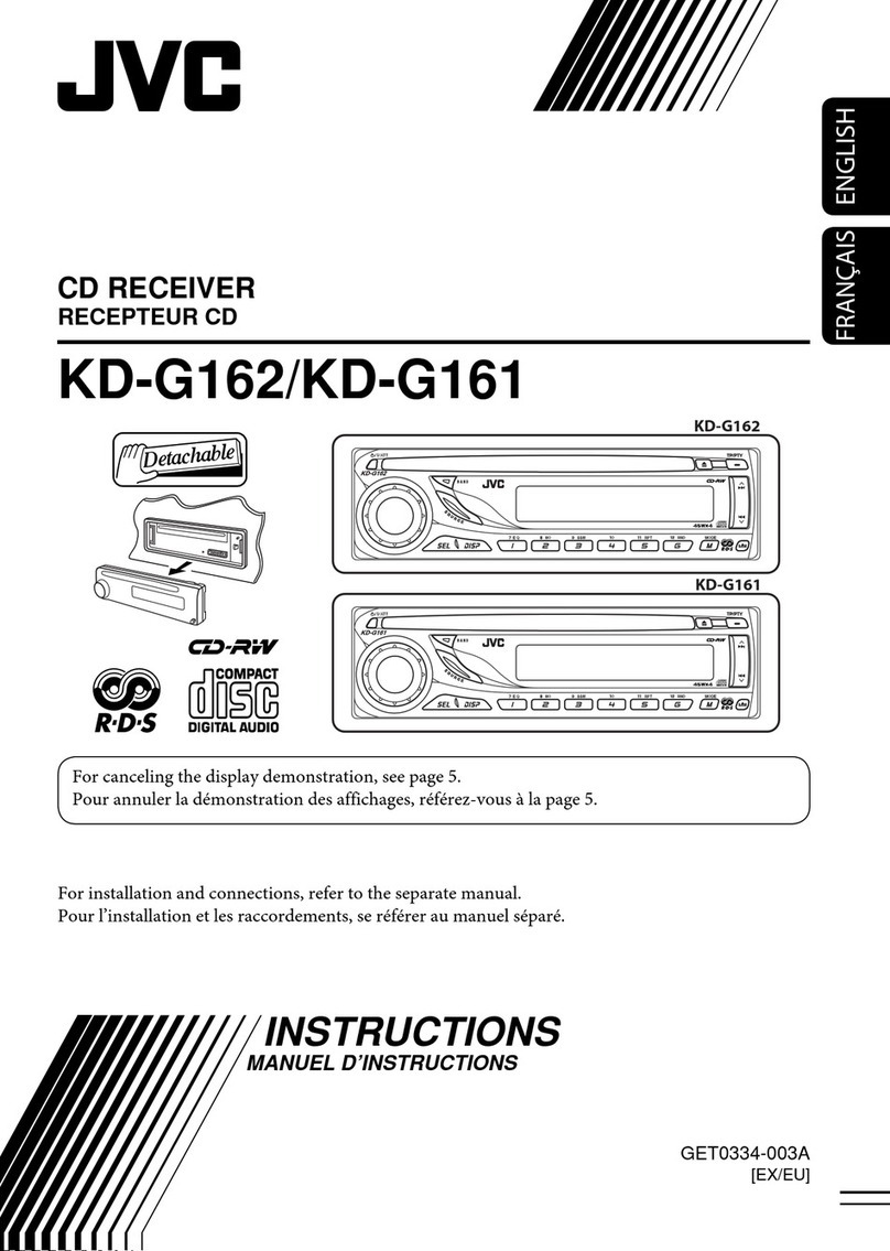 JVC KD-G161 User manual