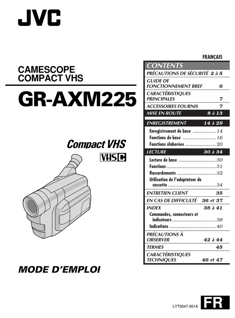 JVC GR-AXM225 Assembly instructions